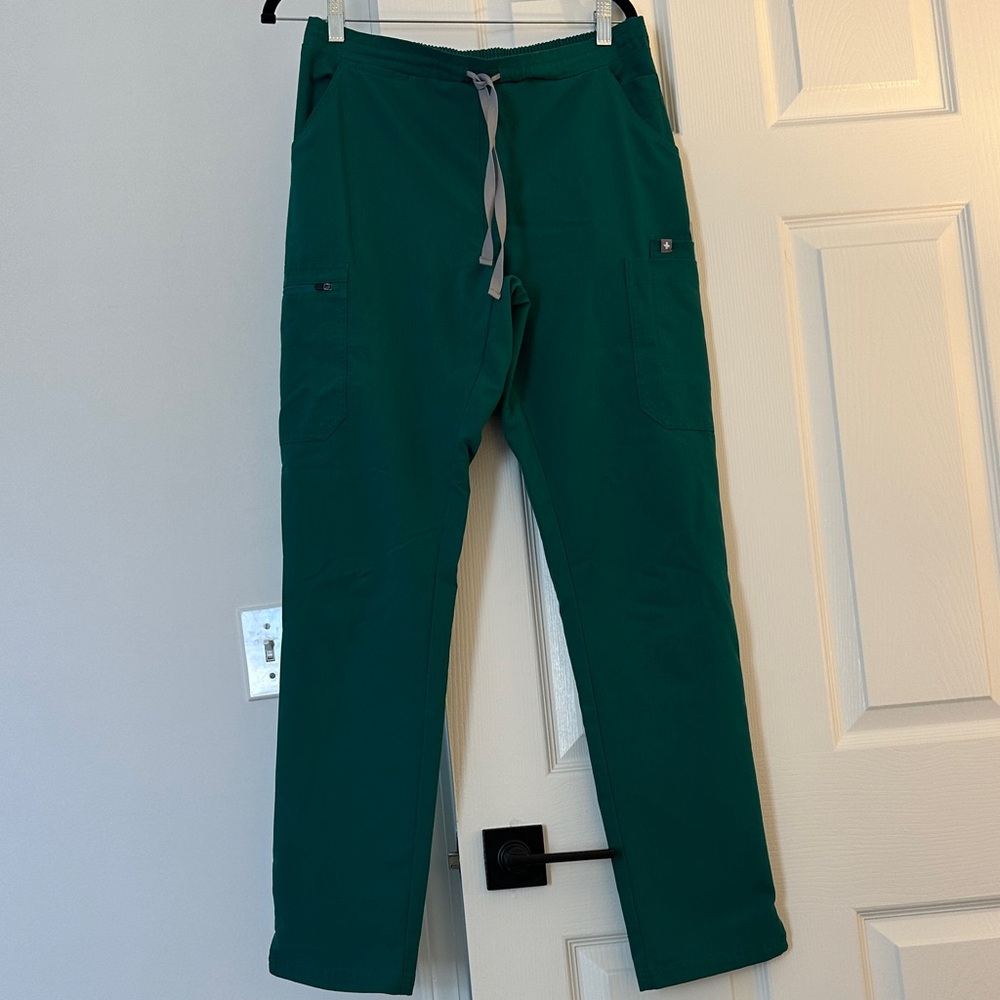 Hunter Green Figs Scrubs Pants